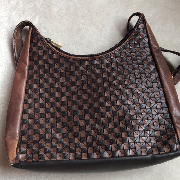 Cee Klein Woven Leather Shoulder Bag - Picture 2 of 5